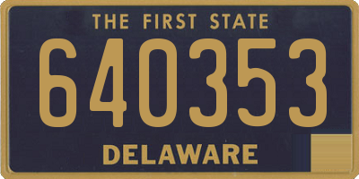 DE license plate 640353