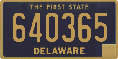 DE license plate 640365