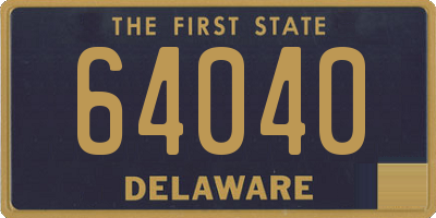 DE license plate 64040