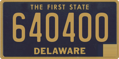DE license plate 640400