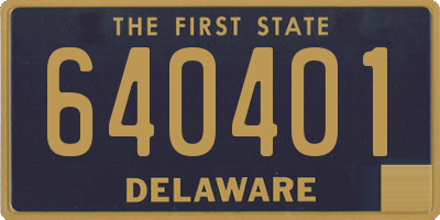 DE license plate 640401