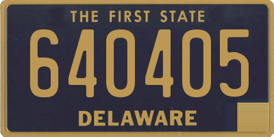DE license plate 640405