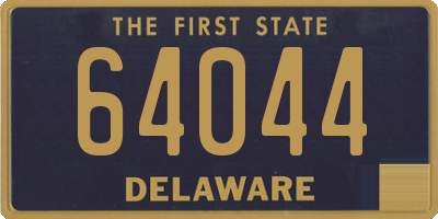 DE license plate 64044