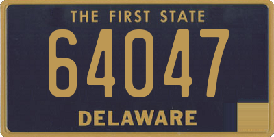 DE license plate 64047