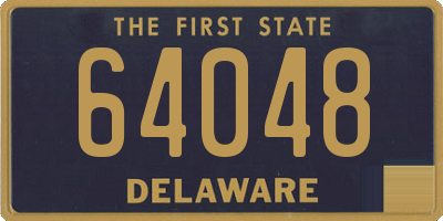 DE license plate 64048