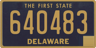 DE license plate 640483