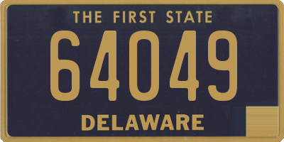 DE license plate 64049