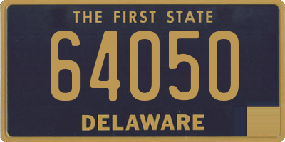 DE license plate 64050