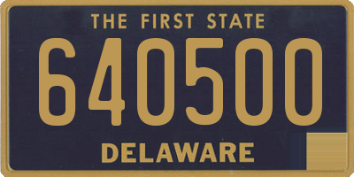 DE license plate 640500