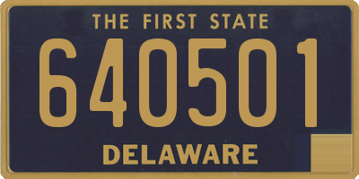 DE license plate 640501