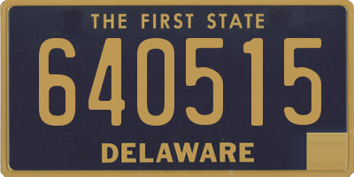 DE license plate 640515