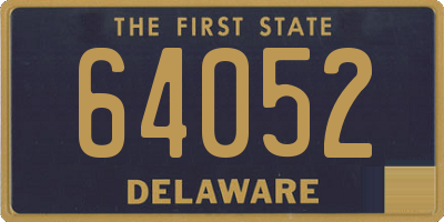 DE license plate 64052