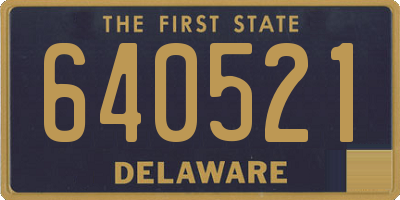 DE license plate 640521