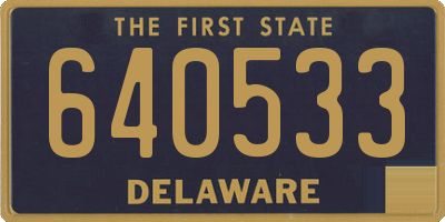 DE license plate 640533