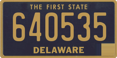 DE license plate 640535