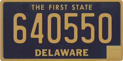 DE license plate 640550