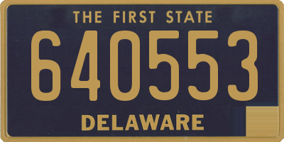 DE license plate 640553
