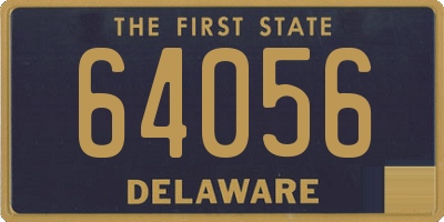 DE license plate 64056