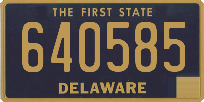DE license plate 640585