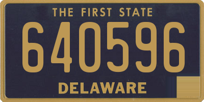 DE license plate 640596