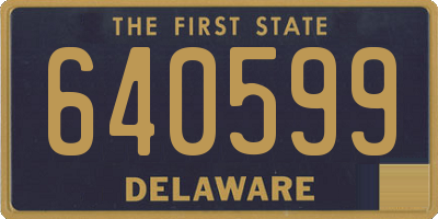 DE license plate 640599