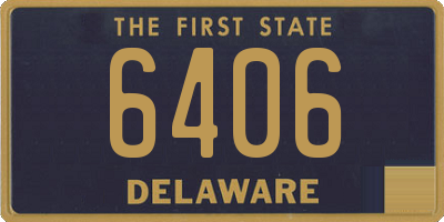 DE license plate 6406