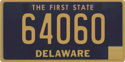 DE license plate 64060