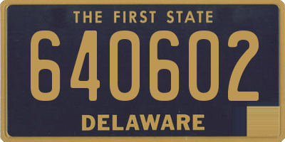 DE license plate 640602