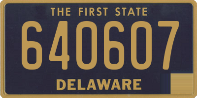DE license plate 640607