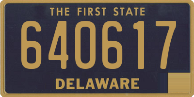 DE license plate 640617