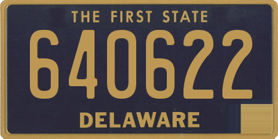 DE license plate 640622