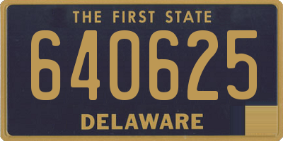 DE license plate 640625