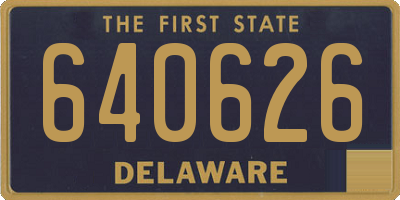 DE license plate 640626
