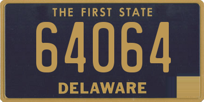 DE license plate 64064