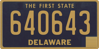 DE license plate 640643
