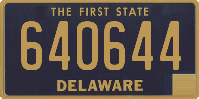 DE license plate 640644