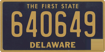 DE license plate 640649