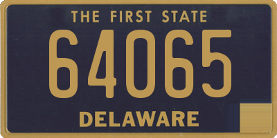 DE license plate 64065