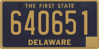 DE license plate 640651