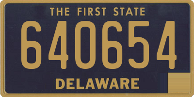 DE license plate 640654