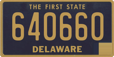 DE license plate 640660
