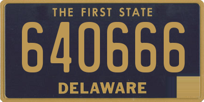 DE license plate 640666