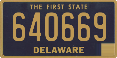 DE license plate 640669