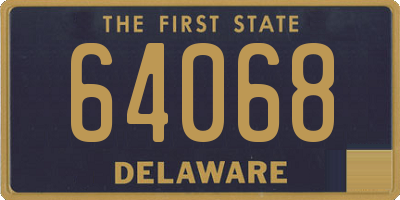 DE license plate 64068