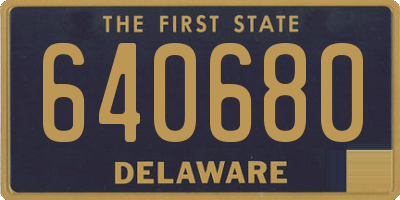 DE license plate 640680