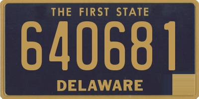 DE license plate 640681