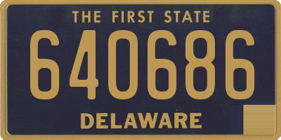 DE license plate 640686