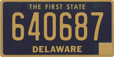 DE license plate 640687
