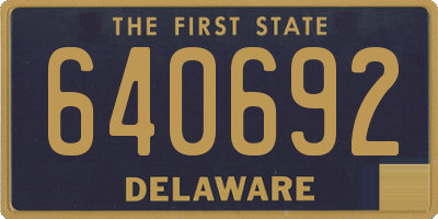 DE license plate 640692