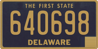 DE license plate 640698